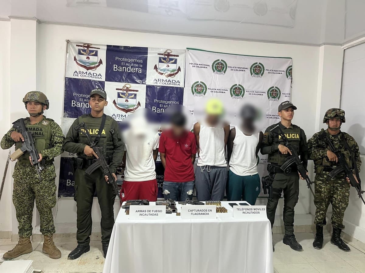 Cuatro presuntos integrantes de la Segunda Marquetalia fueron capturados en Guapi, Cauca