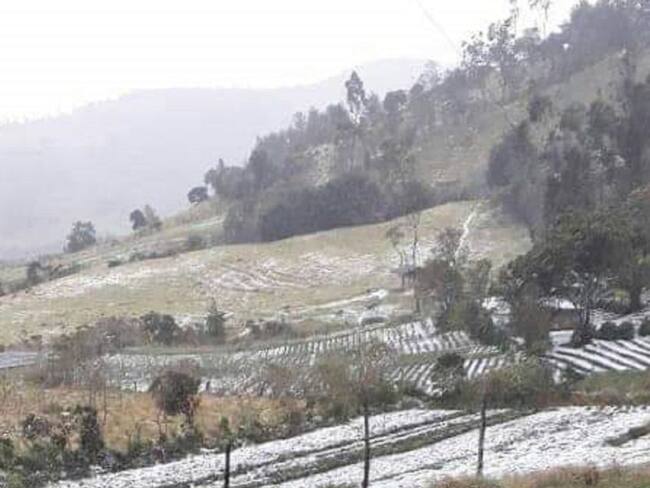 Una tormenta con granizada de gran magnitud afectó cultivos en Silvia-Cauca