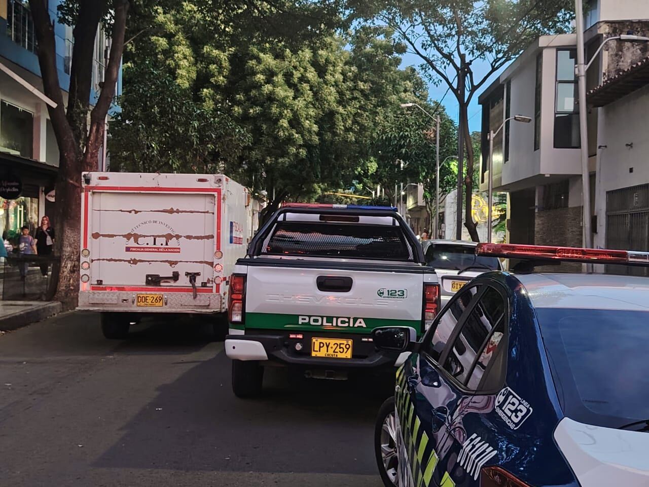 Homicidio en el centro de Cúcuta / Foto: Cortesía Frontera Roja