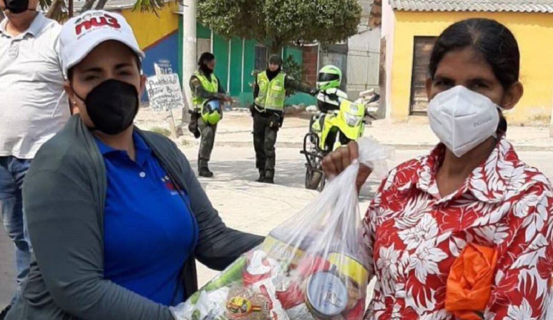 Ayudas entregadas en La Chinita, Barranquilla