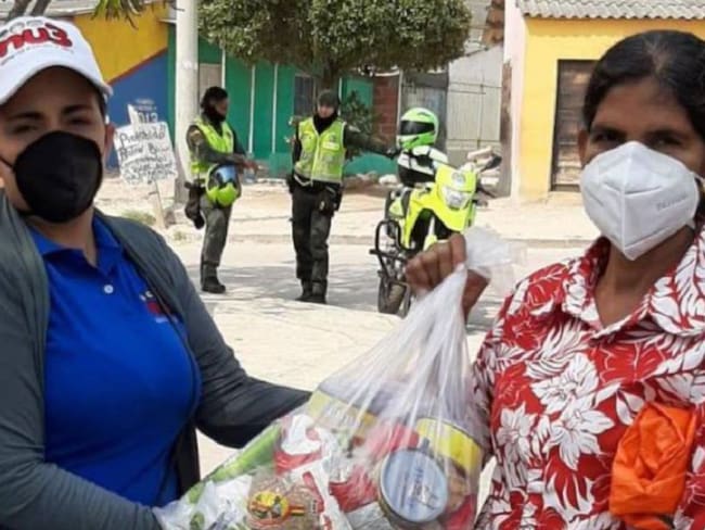 Ayudas entregadas en La Chinita, Barranquilla