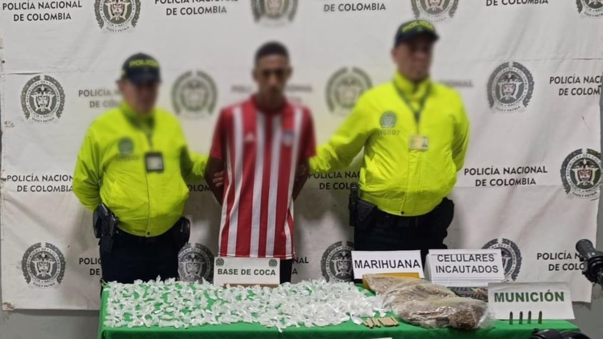 Capturan a presunto miembro de ‘Los Pepes’ con más de mil dosis de cocaína y marihuana