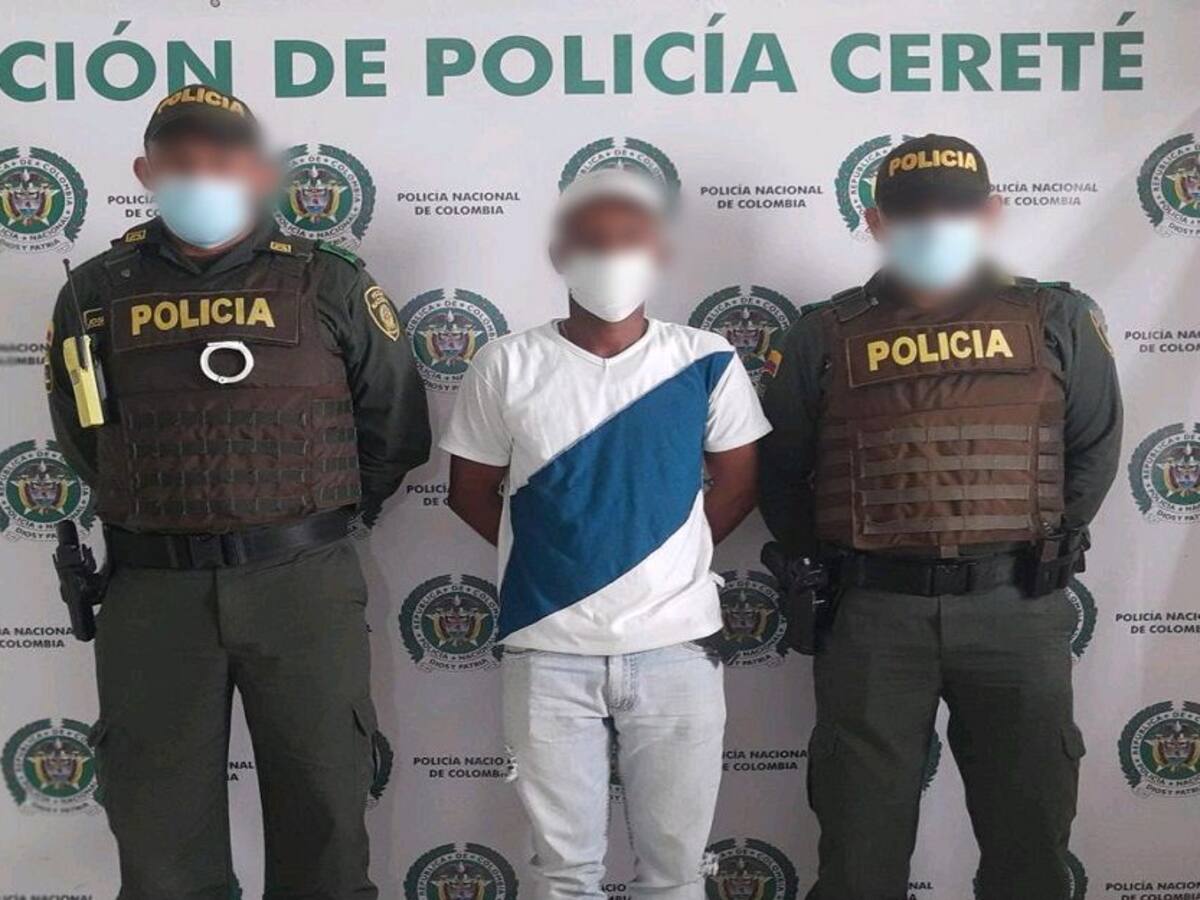 Capturan en Cereté a un hombre solicitado por homicidio en Barranquilla