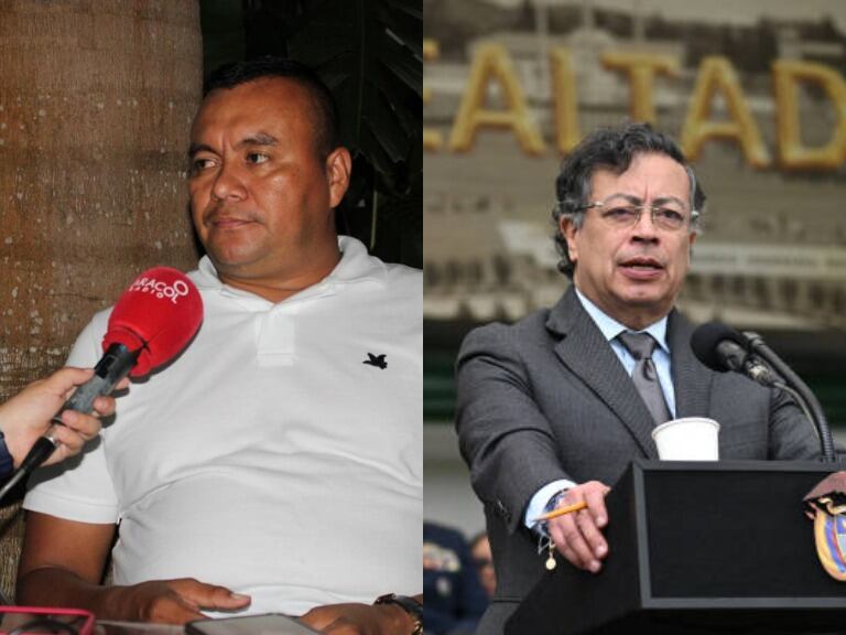 Alias 'Calarcá' y presidente Gustavo Petro