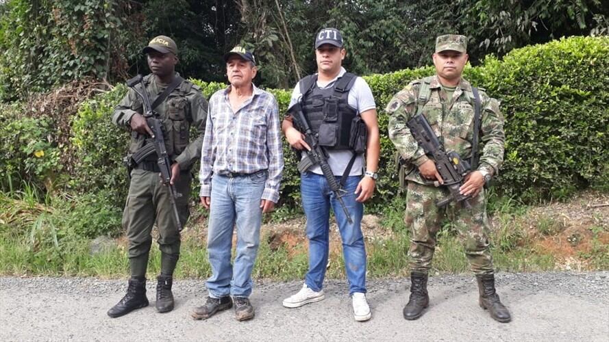 Primeras versiones indican que debido a la presión de las autoridades, el hombre de 78 años fue abandonado entre el sector del Carmen y Kilómetro 30. Foto: Ejército Nacional