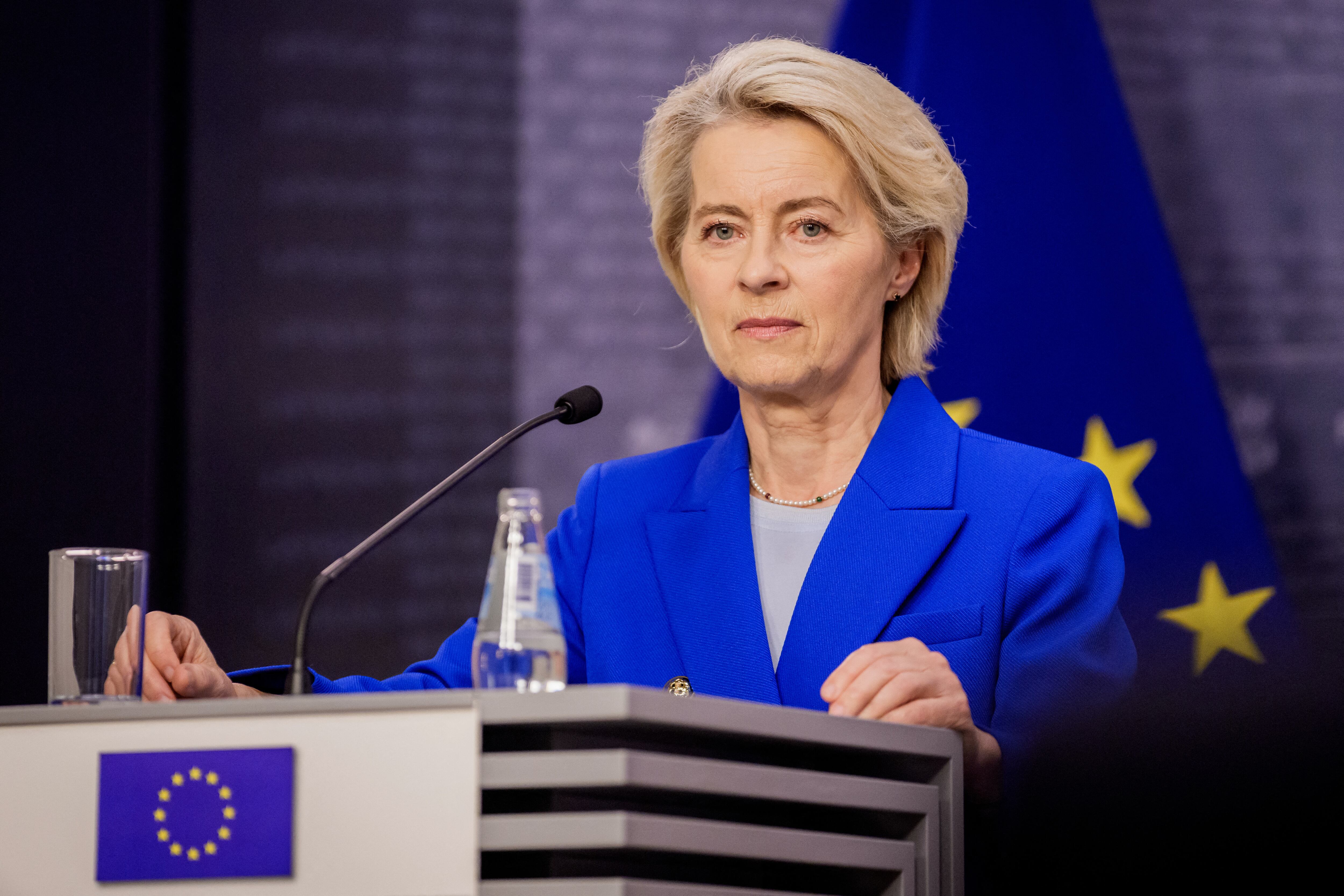 Ursula Von der Leyen elogia gestión española y marroquí de crisis en Ceuta y pide respuesta de UE (Foto de Gints Ivuskans / AFP)