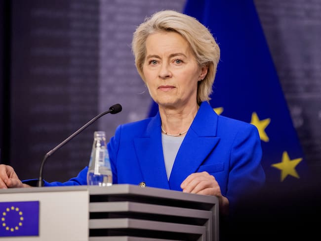 Ursula Von der Leyen elogia gestión española y marroquí de crisis en Ceuta y pide respuesta de UE (Foto de Gints Ivuskans / AFP)