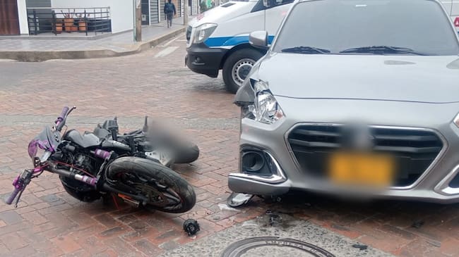 Los accidentes de motociclistas en Tunja han incrementado el número de fallecidos en el primer semestre de 2026, con relación al mismo periodo del año anterior/ Foto: Prensa Bomberos Tunja.