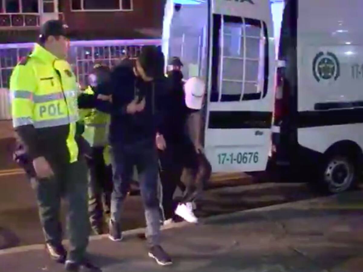 Persecución de película en el occidente de Bogotá deja ocho capturados