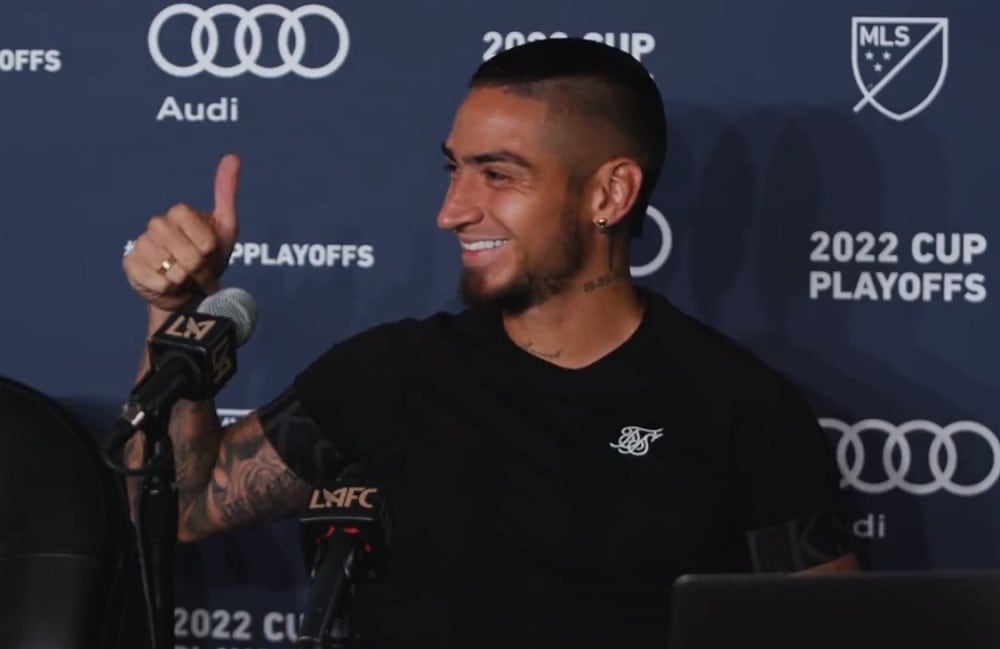 Cristian 'Chicho' Arango en conferencia de prensa tras el juego de Los Ángeles FC / @LAFC