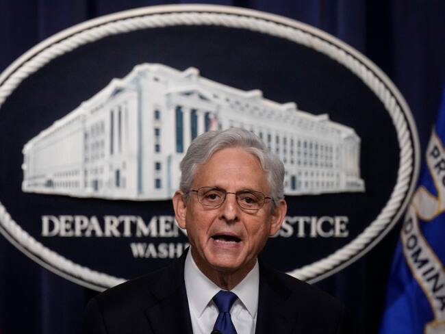 U.S. Attorney General Merrick Garland delvers a statement at the U.S. Department of Justice August 11, 2023 in Washington, DC. Garland announced that U.S. Attorney David Weiss will be appointed special counsel in the ongoing probe of Hunter Biden, the son of U.S. President Joe Biden. Drew Angerer/Getty Images/AFP (Photo by Drew Angerer / GETTY IMAGES NORTH AMERICA / Getty Images via AFP)