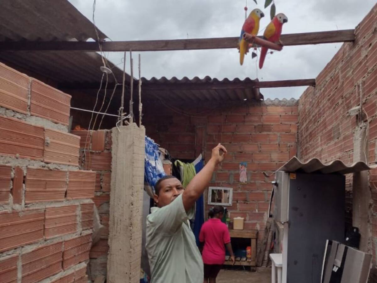 Fuertes vientos dejaron nueve casas destechadas en El Pozón
