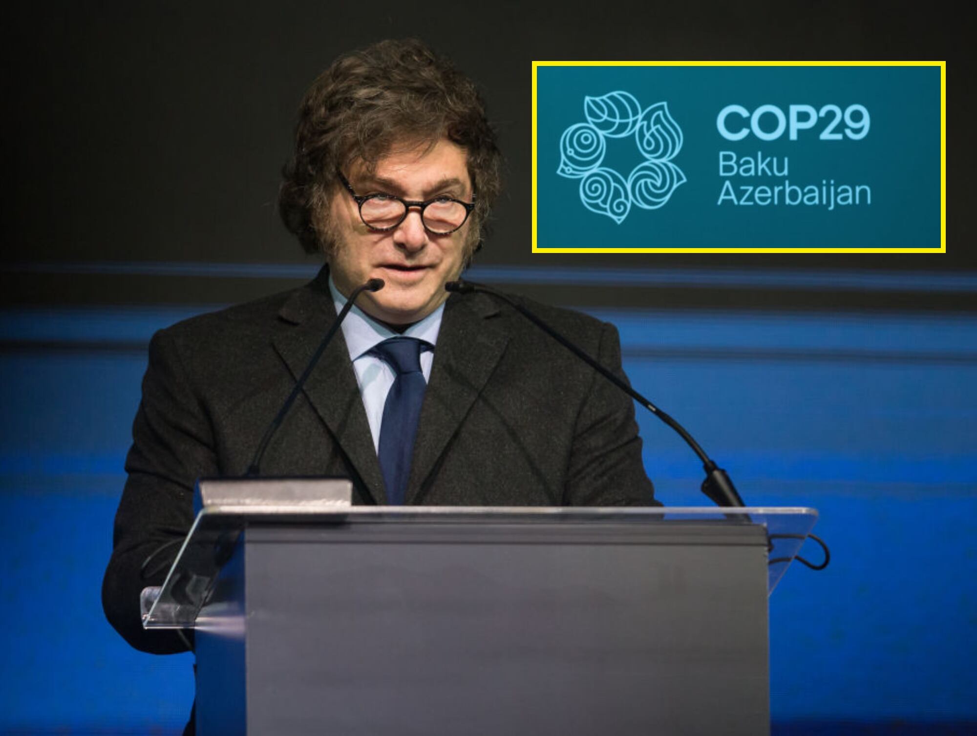 Javier Milei ordenó la retirada de sus delegados de la COP29. (Foto: Getty)