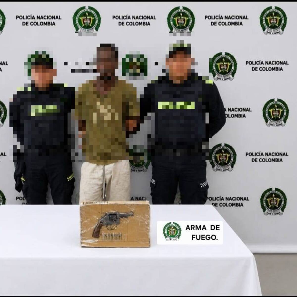 En el barrio El Reposo hombre fue capturado portando revólver calibre 38