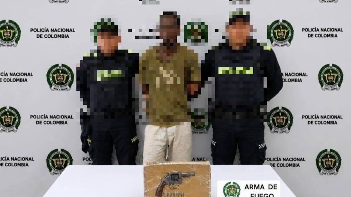 En el barrio El Reposo hombre fue capturado portando revólver calibre 38