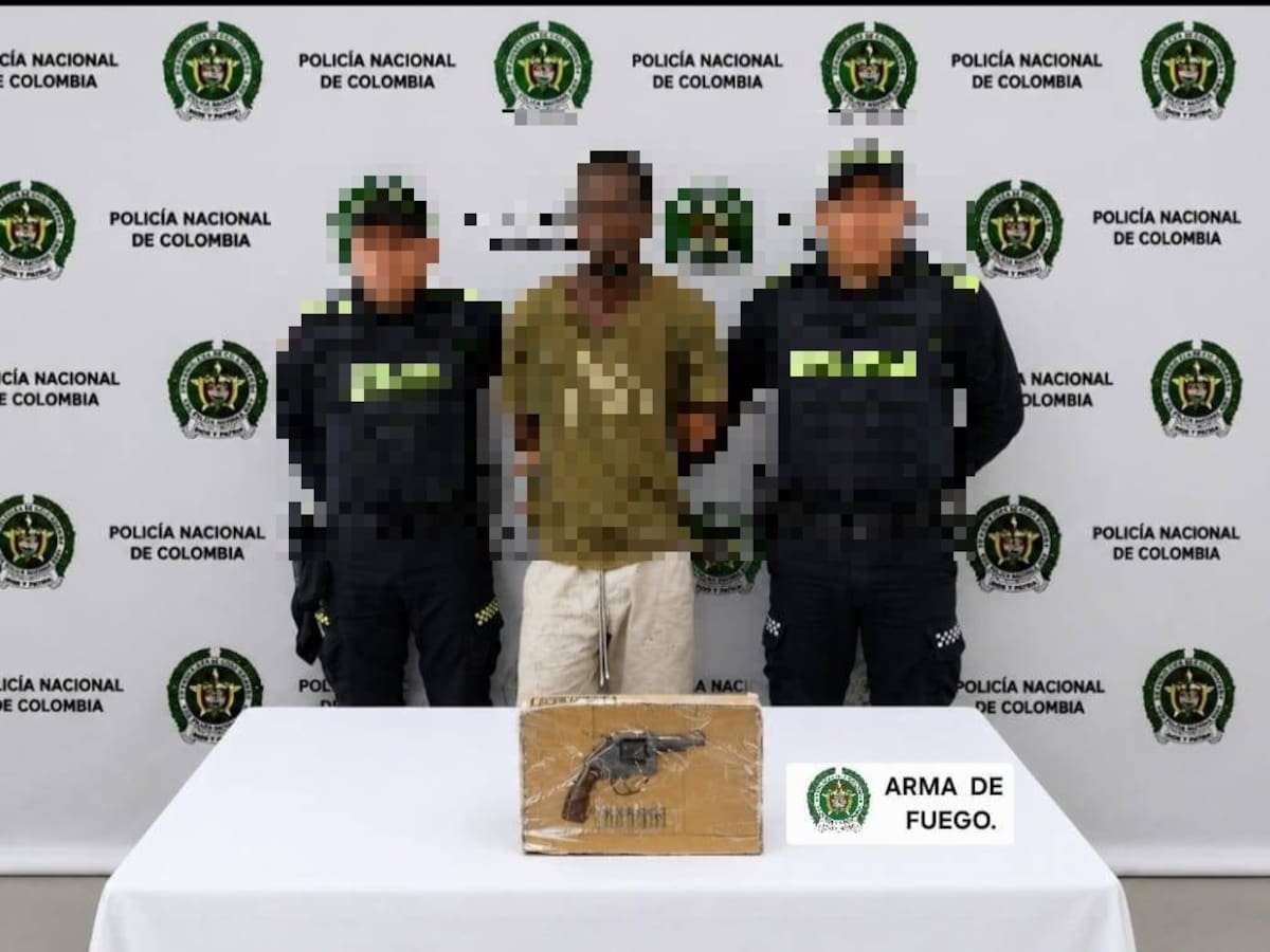 En el barrio El Reposo hombre fue capturado portando revólver calibre 38