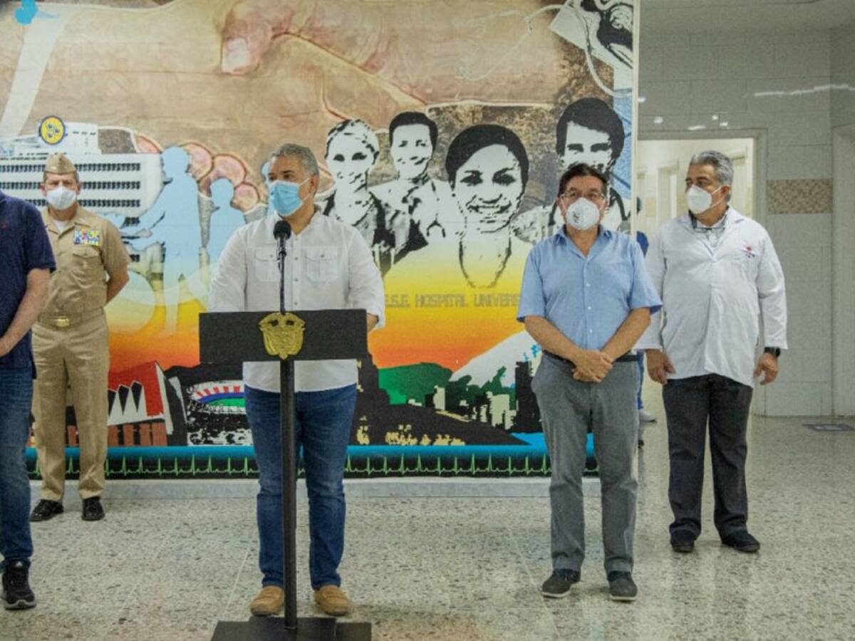 Duque destacó labor del HUC para combatir el COVID-19