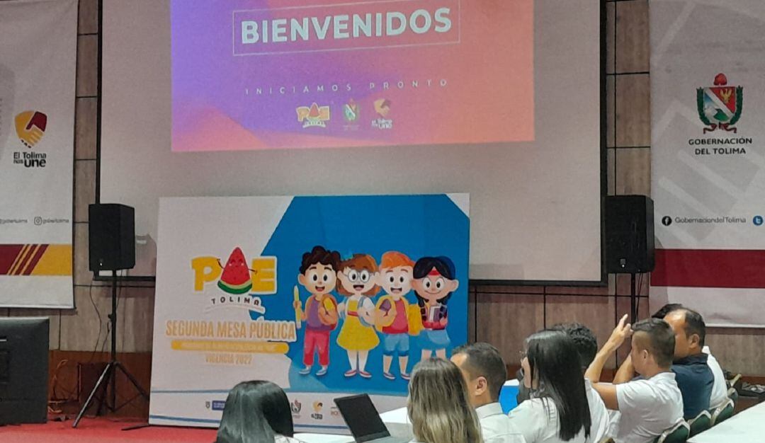 Mesa de vigilancia del Programa de Alimentación Escolar PAE en el Tolima
