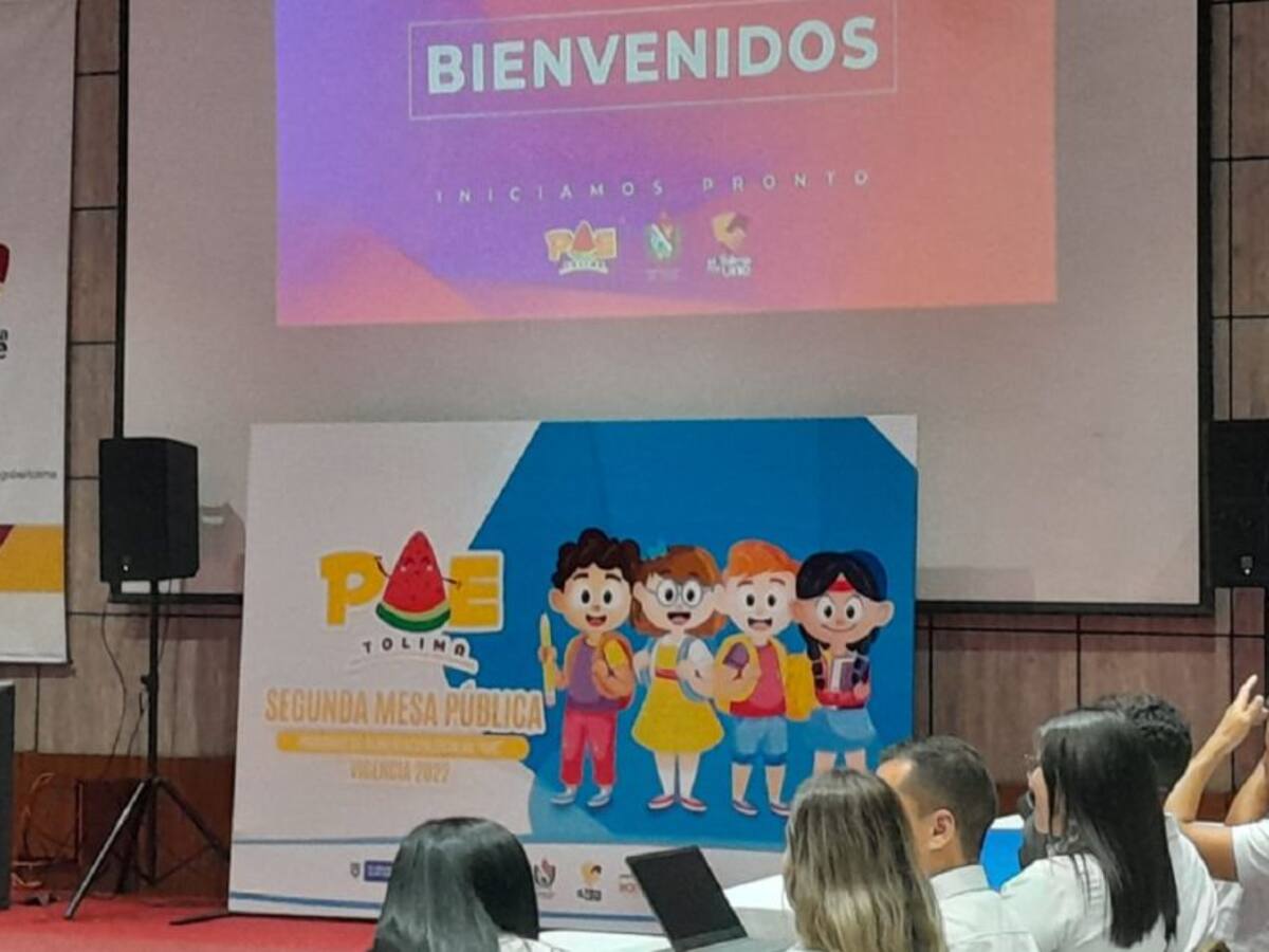 Estricto seguimiento al Programa de Alimentación Escolar en el Tolima