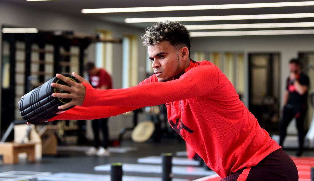 Luis Díaz en su inicio de pretemporada con el Liverpool.