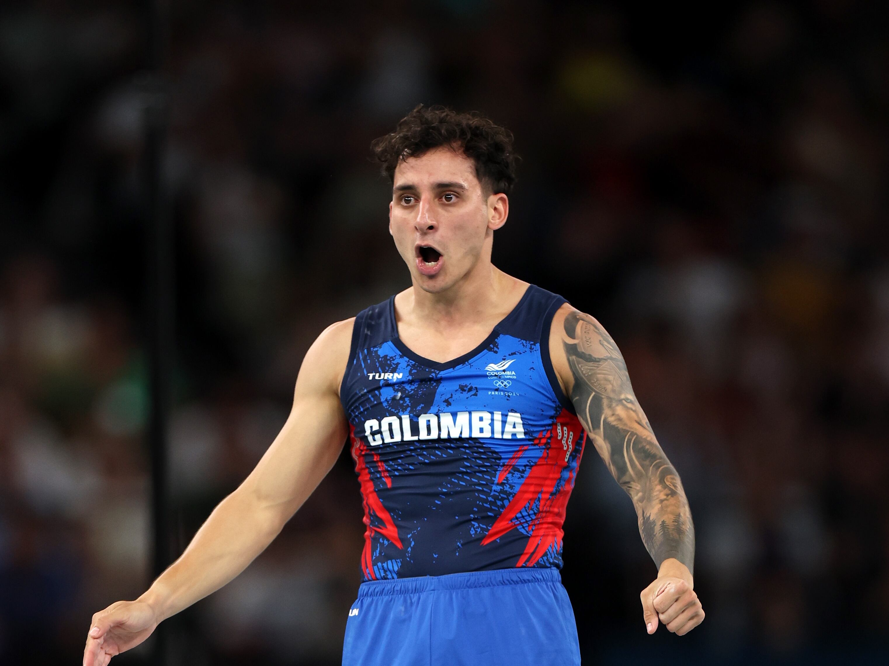Ángel Hernández durante su presentación en los Juegos Olímpicos. (Photo by Jamie Squire/Getty Images)