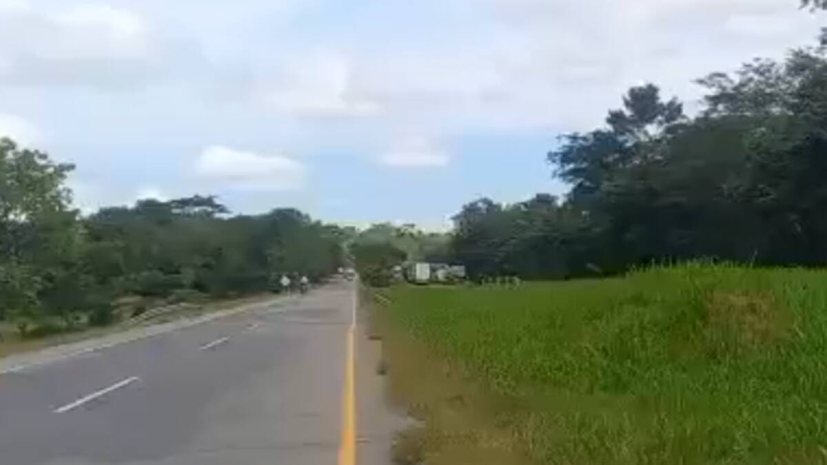 Se reporta cierre de una vía en el Cesar por posible artefacto explosivo del ELN