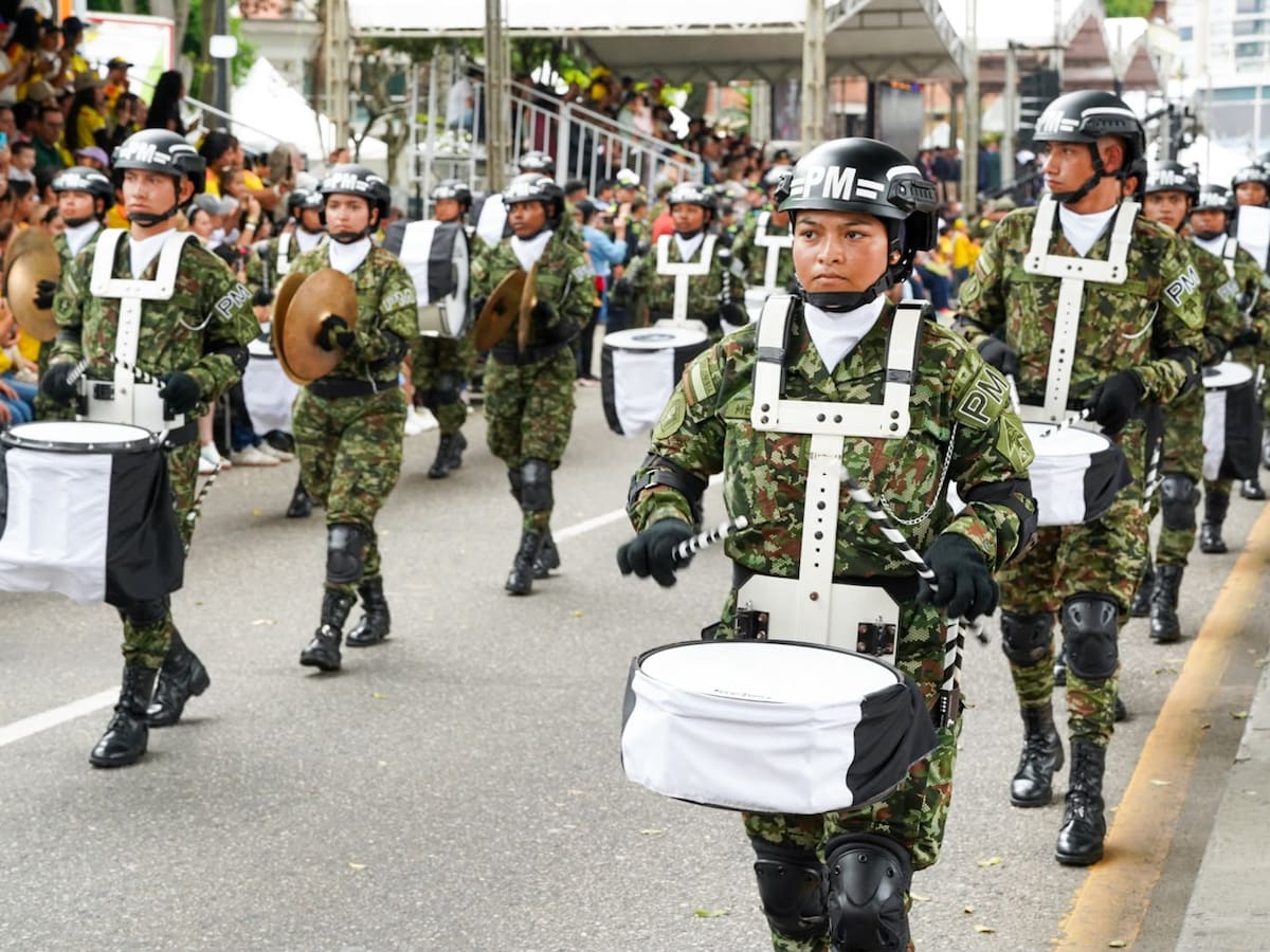 En Imágenes: Así se vivió el desfile militar y policial del 20 de julio en Bucaramanga