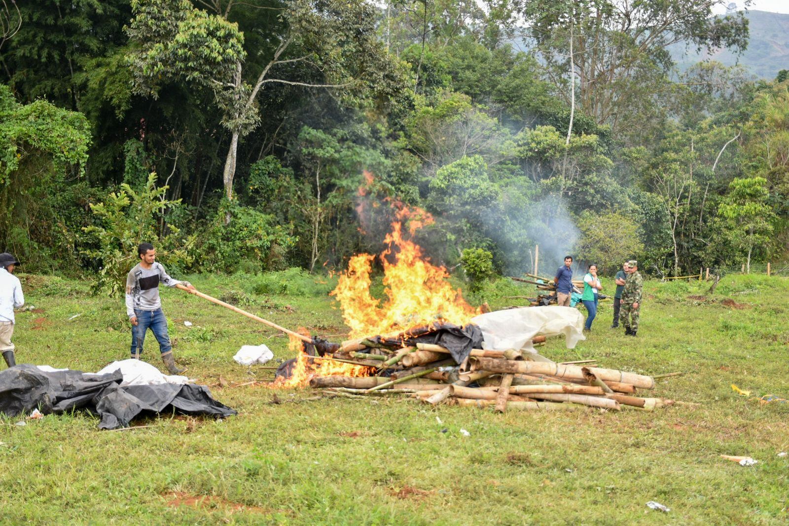 Operativo de desalojo de predio invadido en Líbano, Tolima