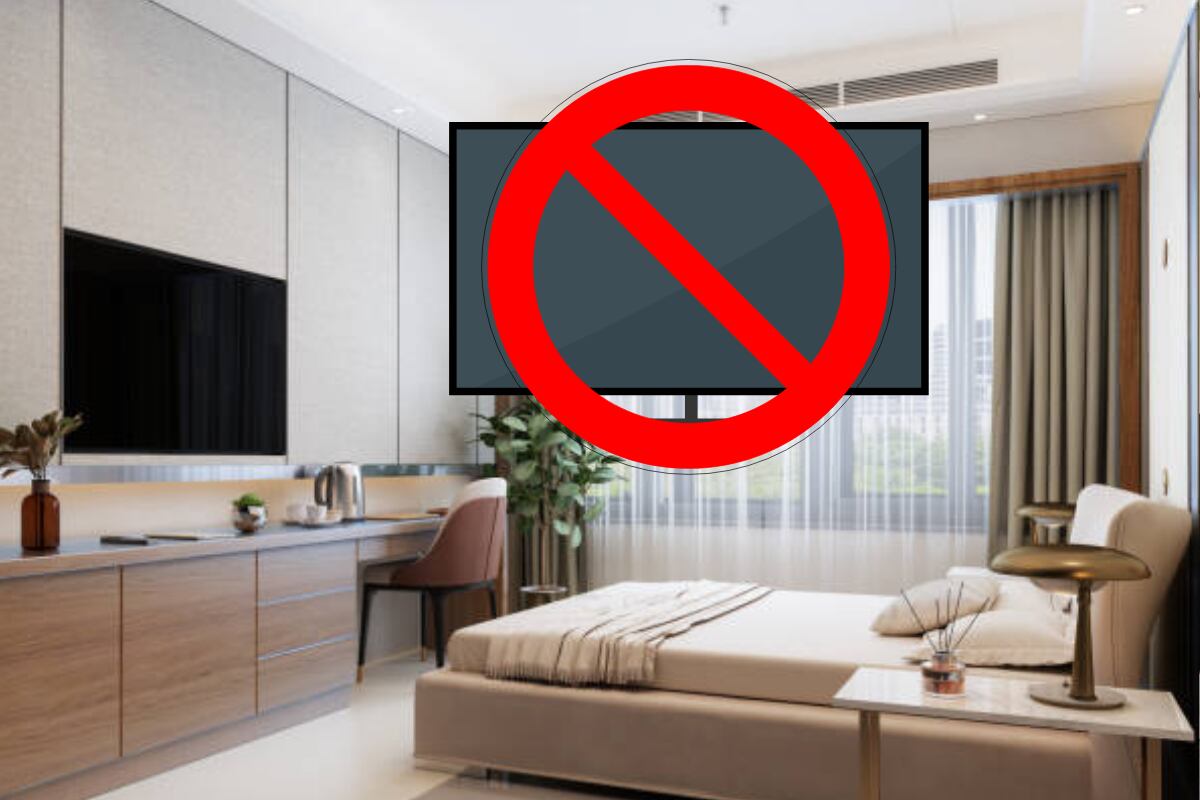 Televisor frente a una cama - Getty Images