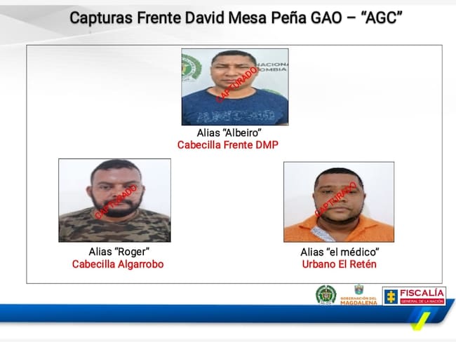 Policía Magdalena neutraliza el narcotráfico, la extorsión y homicidios con captura de AGC