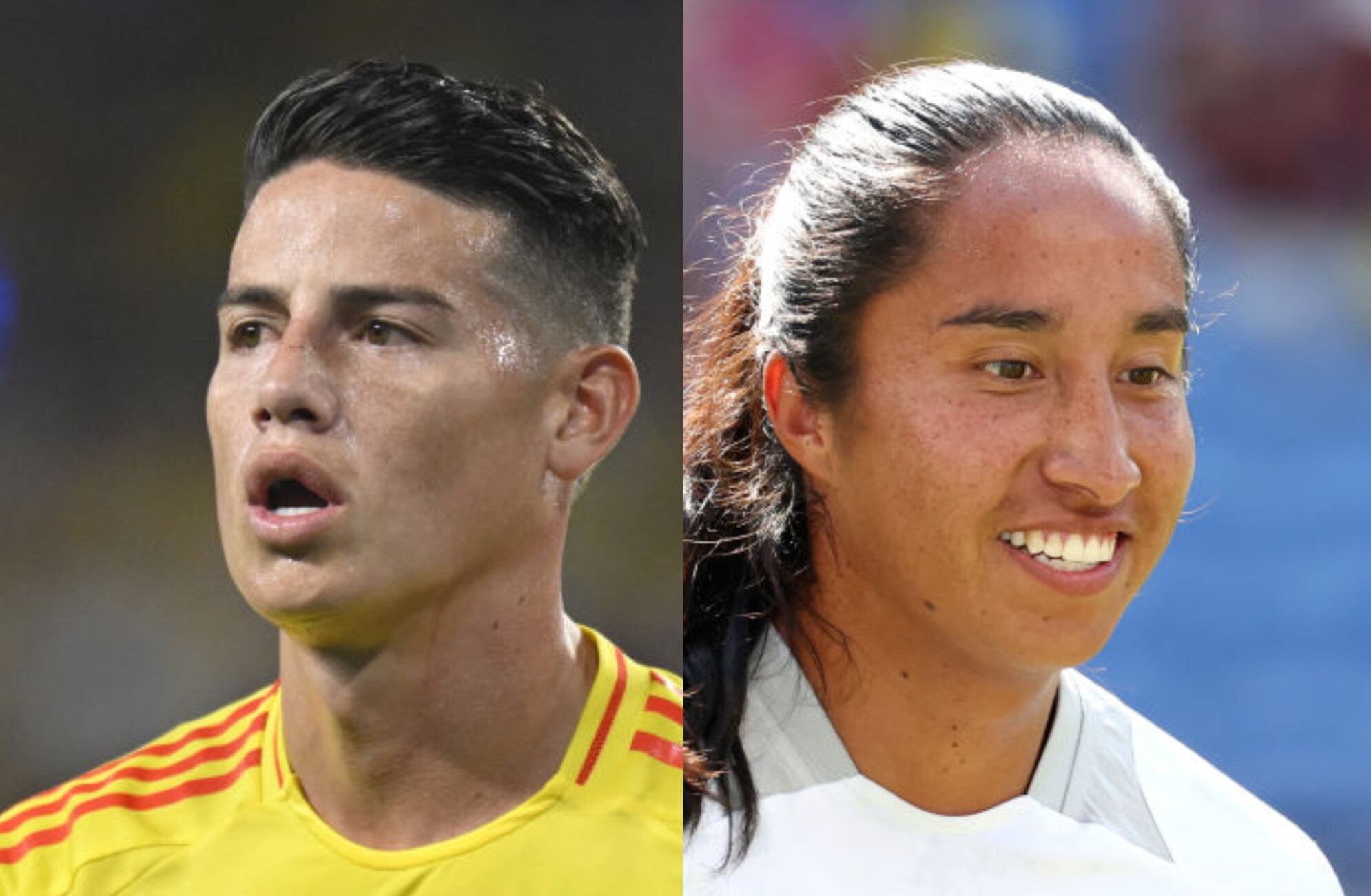 James Rodríguez y Mayra Ramírez / Getty Images