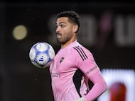 Álvaro Montero en su juego ante Deportivo Riestra con Boca Juniors. (Photo by Marcelo Endelli/Getty Images)