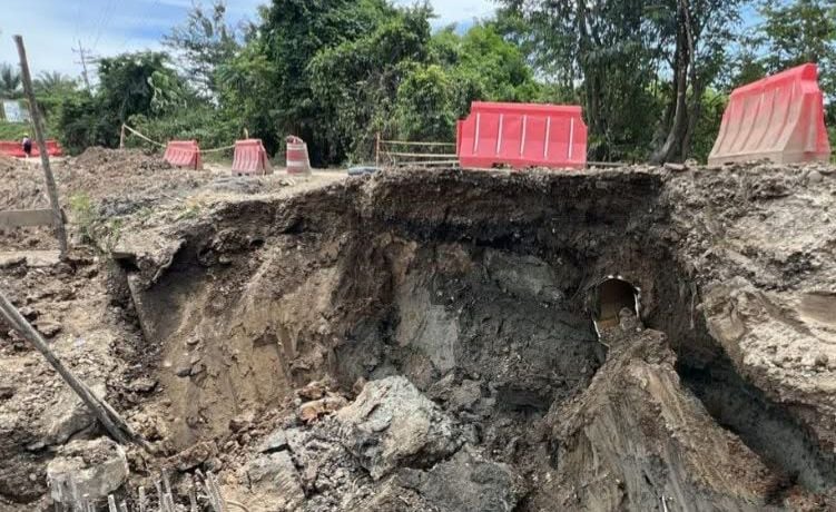 Colapso en la vía Tibú-Cúcuta. / Foto: Cortesía.