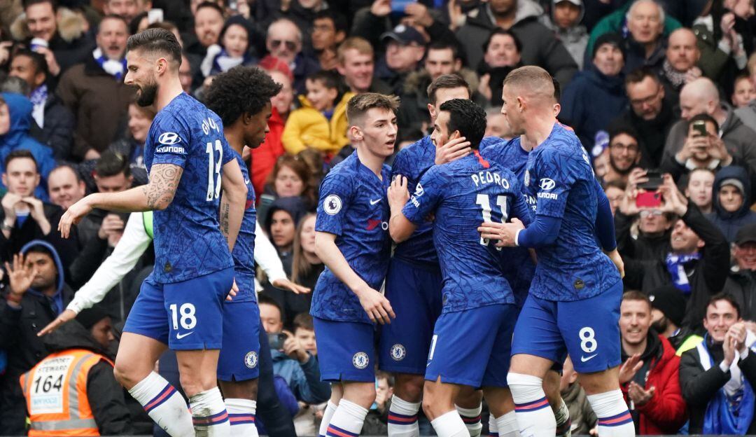 Chelsea durante un partido de la Premier League.