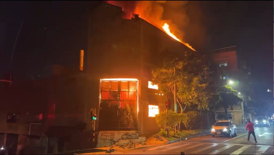 Incendio en Itagüí. Foto: Cortesía