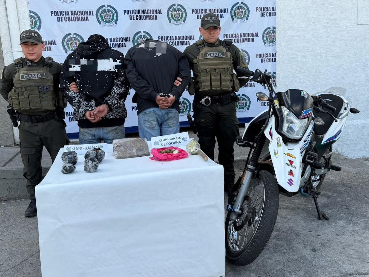 Capturaron a dos hombres que lanzaban droga a cárcel de mediana seguridad Peñas Blancas en Quindío