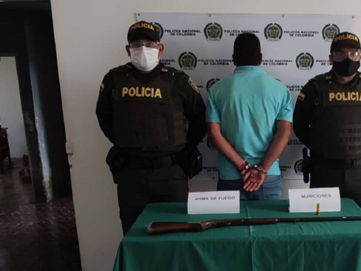 Capturan en Pácora a un hombre por porte ilegal de arma de fuego