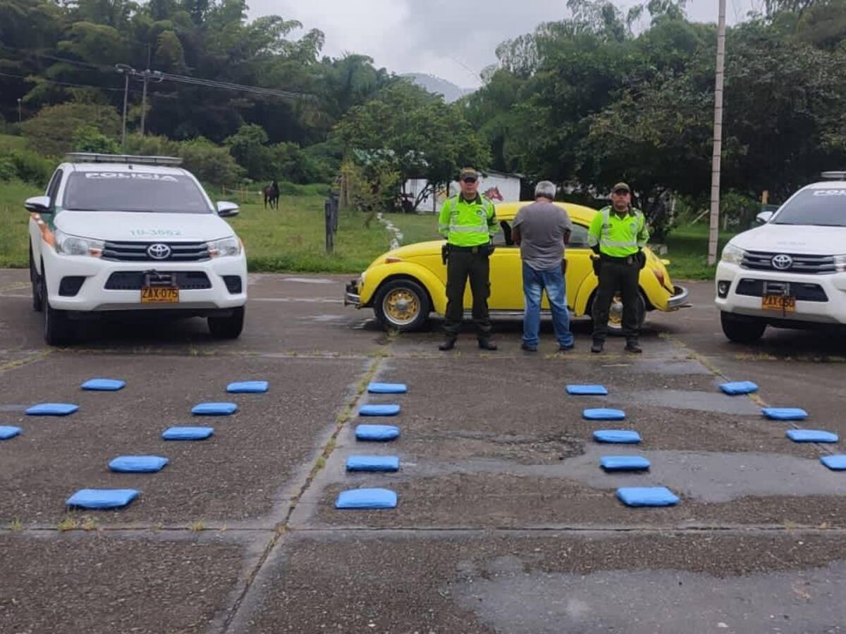 34 kilos de clorhidrato de cocaína fueron incautados por la Policía en Manizales