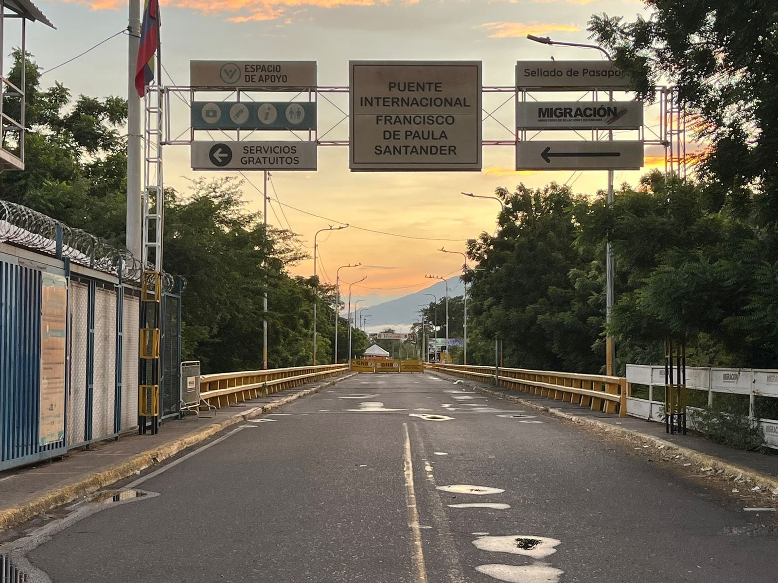 Puente Internacional Francisco de Paula Santander, frontera colombo-venezolana. Cortesía: Caracol Radio Cúcuta.