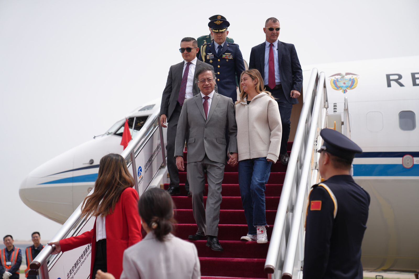 El presidente Gustavo Petro ya llegó a China para firmar carta intención para el ingreso de Colombia a la Ruta de la Seda. Foto: Presidencia de la República.