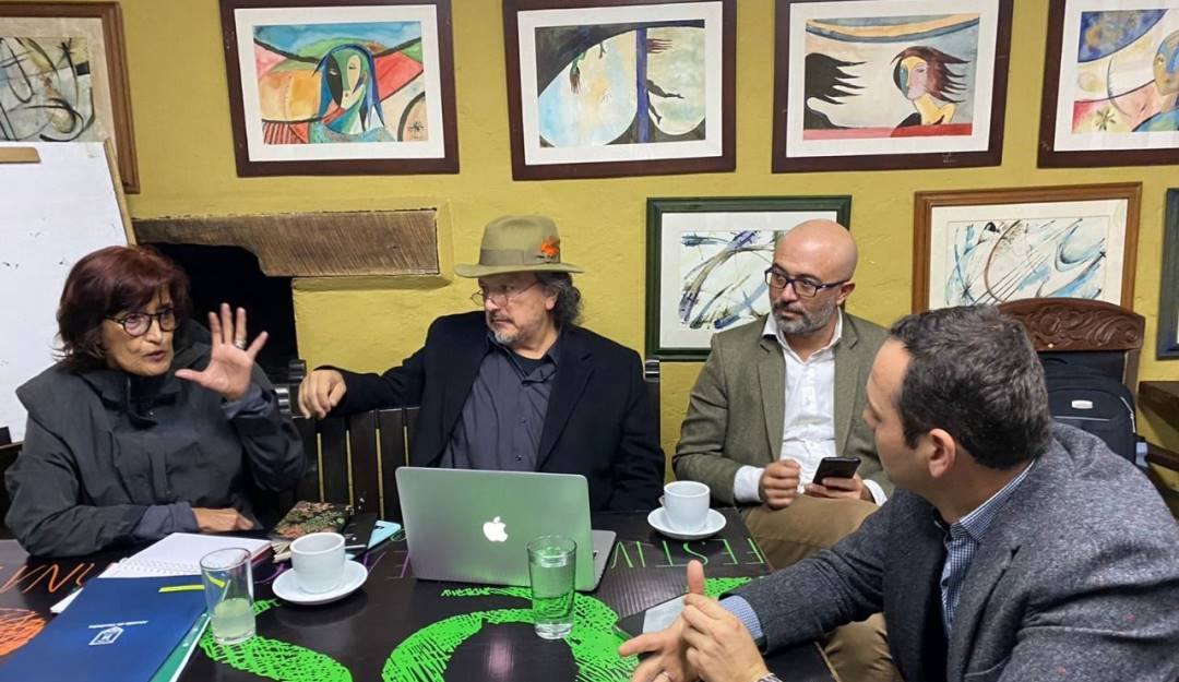 Reunión con la próxima ministra de Cultura. Crédito: Alcaldía de Manizales.
