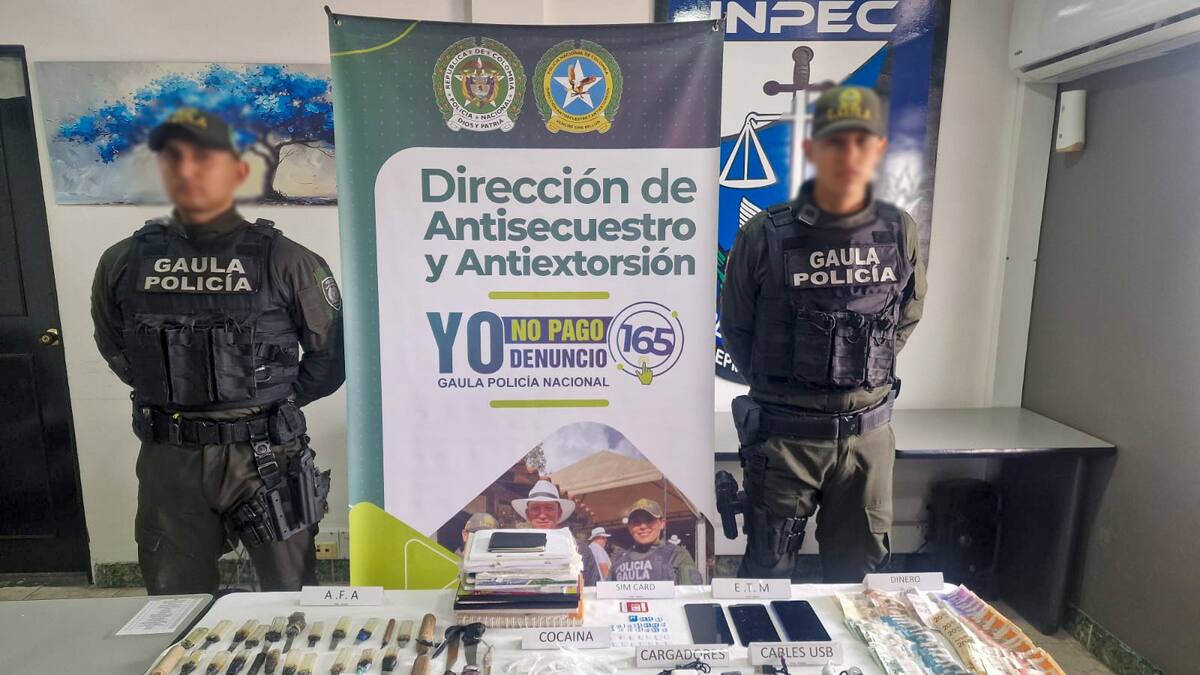 En la cárcel La 40 de Pereira encuentran lista con números telefónicos de víctimas de extorsión