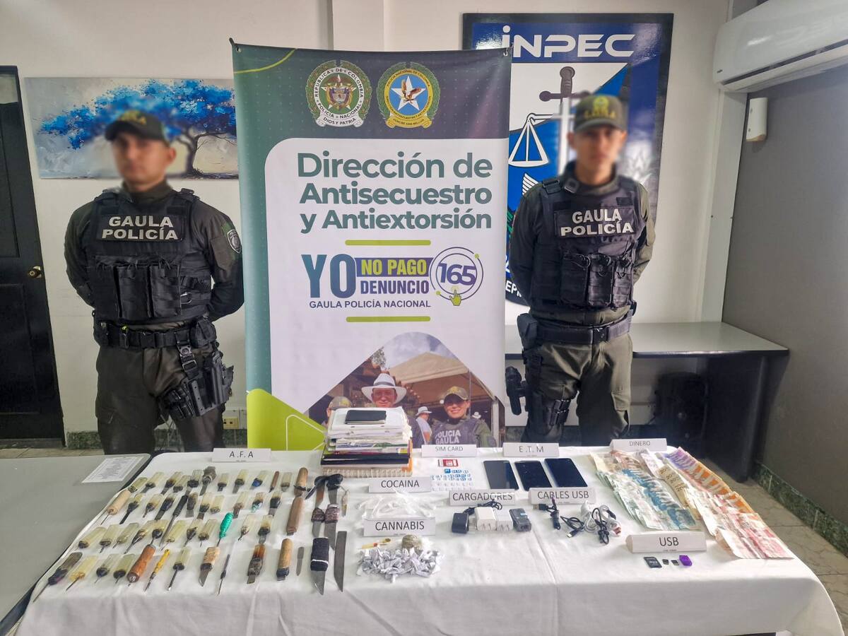 En la cárcel La 40 de Pereira encuentran lista con números telefónicos de víctimas de extorsión