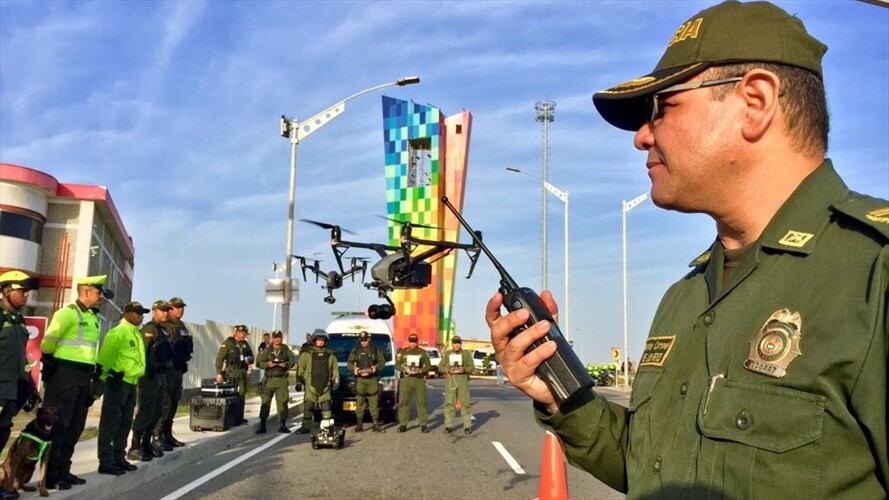 Policía presentó plan de seguridad para los juegos Centroamericanos y del Caribe. Foto: Policía de Barranquilla