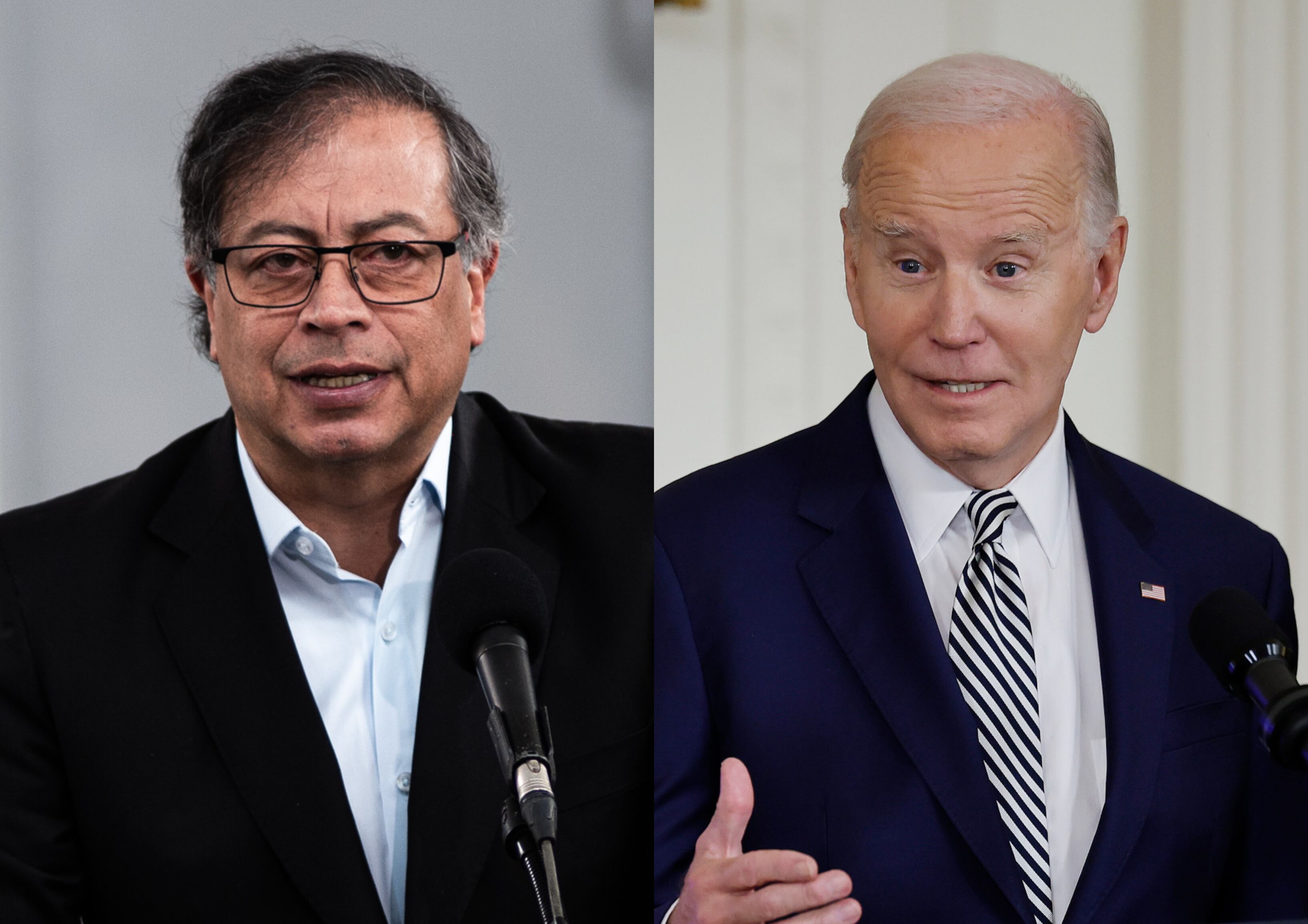Gustavo Petro y Joe Biden | Fotos: GettyImages