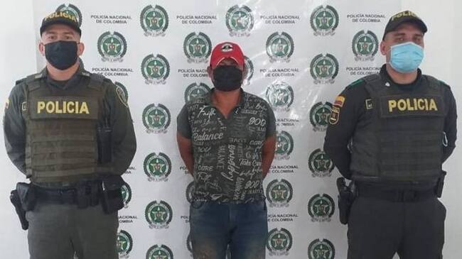 El indiciado Elmer Gómez Tuberquia fue capturado en el municipio de Gigante.