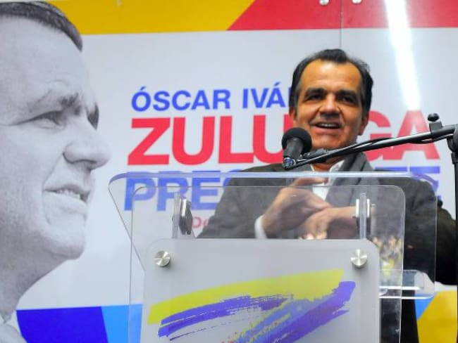 Óscar Iván Zuluaga, durante la campaña presidencial 2014. 