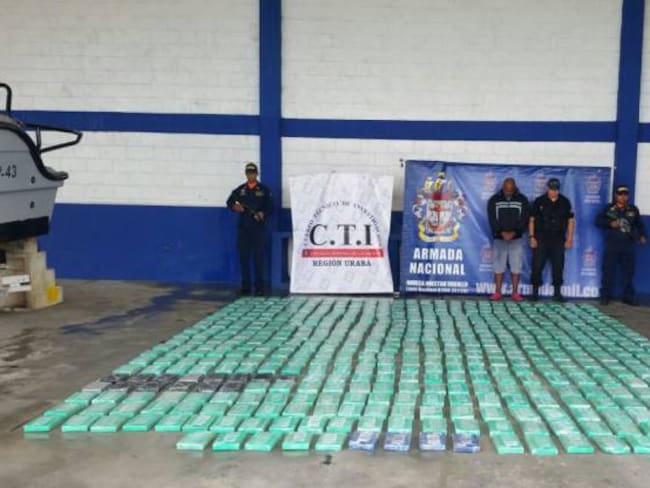 Decomisan 500 kilos de cocaína en el Golfo de Urabá