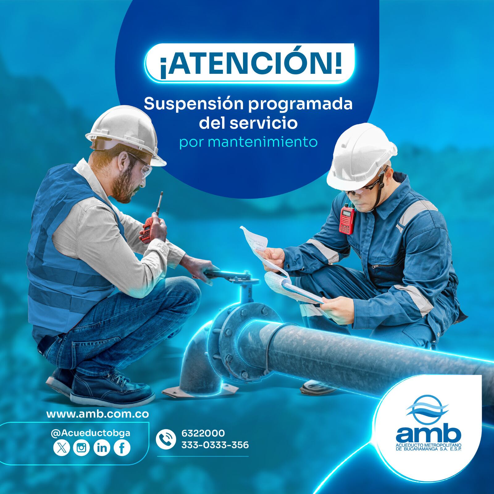 Suspenden el agua en Floridablanca