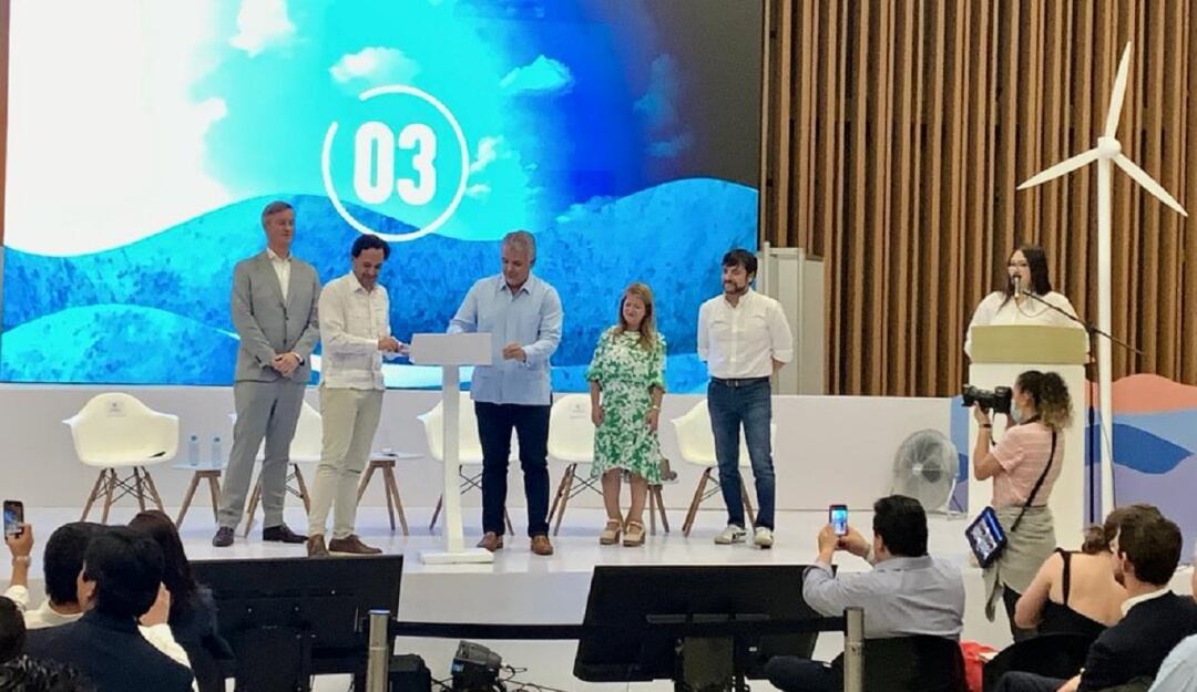 Presidente Duque durante el evento